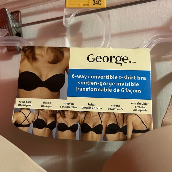 BNWT George Convertible Bra, 34C - Picture 3 of 4